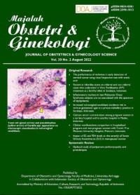 Majalah Obstetri dan Genekologi: Journal of Obstetrics and Gynecology Science Vol. 30 No. 2 Tahun. 2022