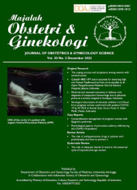 Majalah Obstetri dan Genekologi: Journal of Obstetrics and Gynecology Science Vol. 30 No. 3 Tahun. 2022