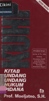 KUHP (kitab undang-undang hukum pidana)