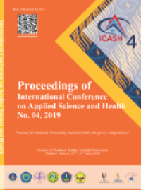 Abstracts of International Conference on Applied Science and Health No. 04, 2019 “Science for mankind: Translating Research Results Into Policy and Practices”