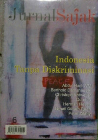 Jurnal sajak : Indonesia tanpa diskriminasi