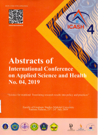 Abstracts of International Conference on Applied Science and Health (ICASH). 