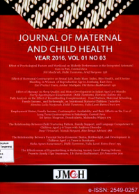 Journal of maternal and child health